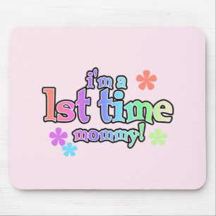 1st Time Mummy-Rainbow T-shirts and Gifts Mouse Pad