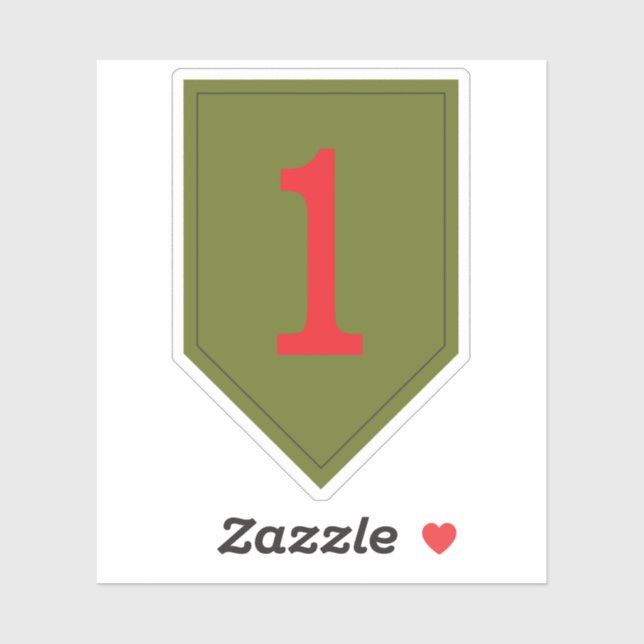 1st US Infantry Division The Big Red One patch (Sheet)