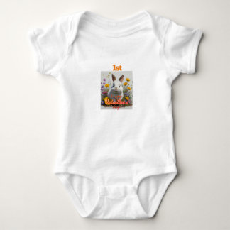 1st valentiecute and cuddly baby bunny baby bodysuit