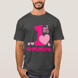 1st valentine`s day dark  Basic men`sT-Shirt T-Shirt