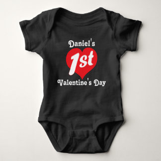 1st Valentine's Day Baby Bodysuit