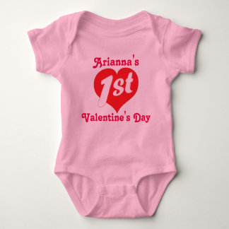 1st Valentine's Day Baby Bodysuit