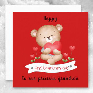 1st Valentine's day boy Valentine's day Card
