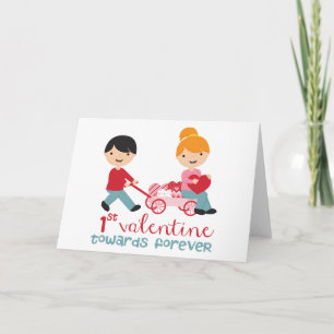 1st Valentines Day Together Holiday Card
