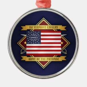 1st Vermont Cavalry Metal Ornament