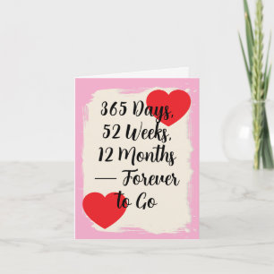 1st wedding anniversary card Paper first