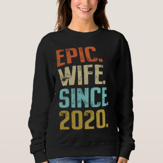 1st Wedding Anniversary For Her Best Epic Wife Sin Sweatshirt