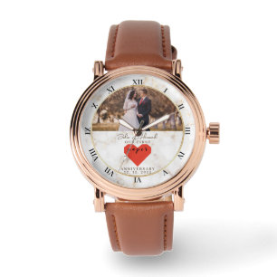 1st Wedding Anniversary Personalised Paper Wedding Watch
