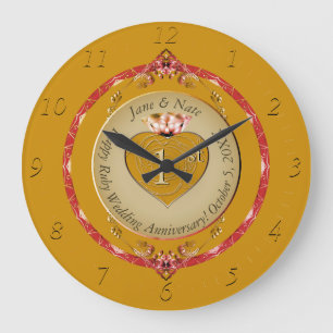 1st Wedding  Anniversary Wall Clock