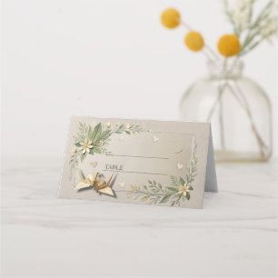 1st Wedding Paper Anniversary Photo Place Name Card