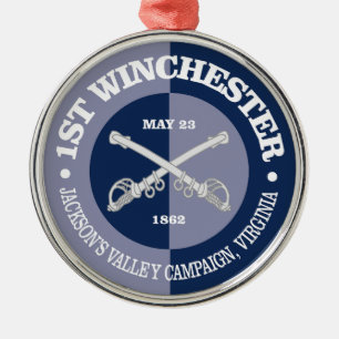 1st Winchester (B&G) Metal Ornament