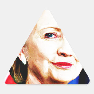 1st Woman President Hillary Clinton 2016_ Triangle Sticker