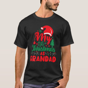 1St Xmas Grandad Christmas Tree Grandad Matching F T-Shirt