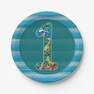 1st Year Birthday Paper Plate