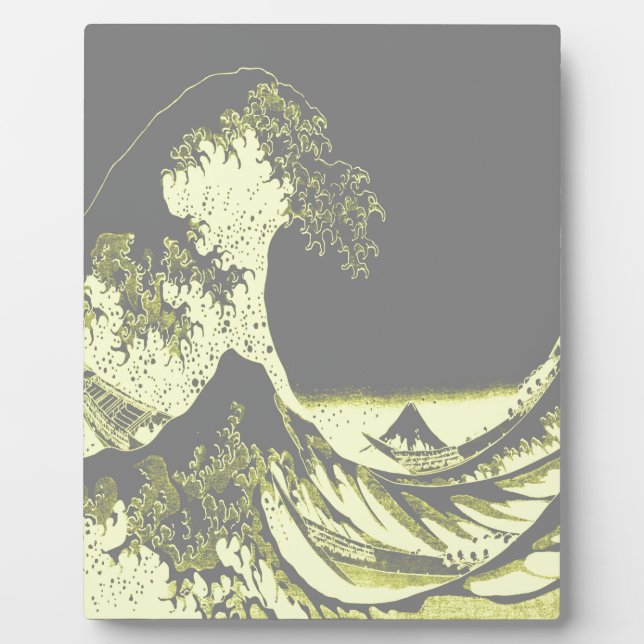 1thegreatwaveredblackbig-003 plaque (Front)