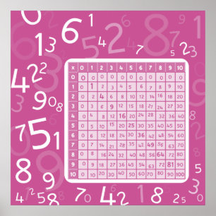 1x1 pink poster