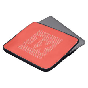 1x "drush" sleeve, orange laptop sleeve