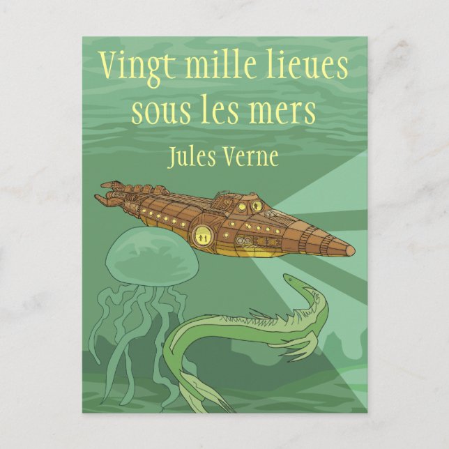 20000 lieues sous les mers - Jules Verne Postcard (Front)