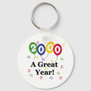 2000 A Great Year Birthday Key Ring