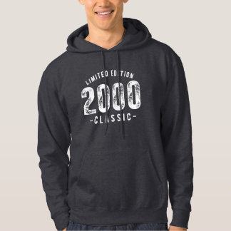 2000 Classic Vintage Birth Year Hoodie