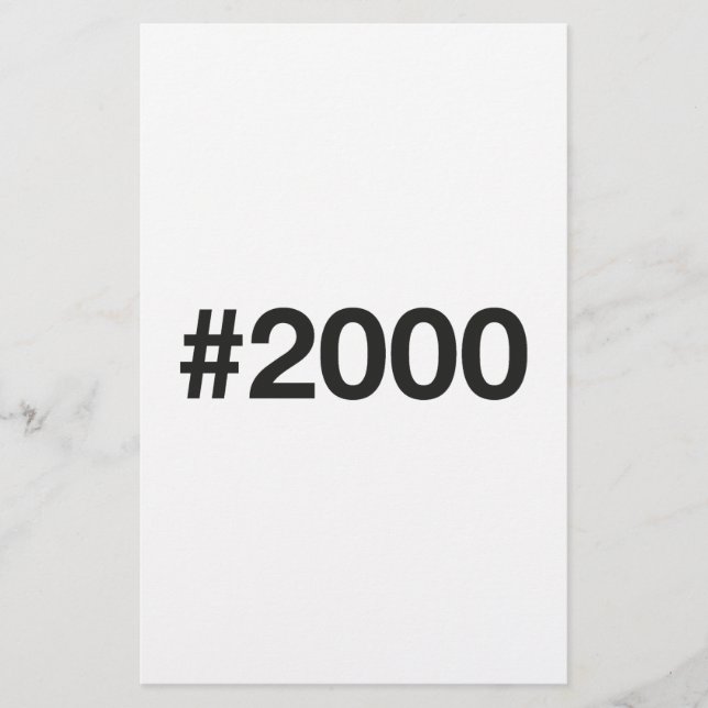 2000 Hashtag 26th birthday 26 years Flyer (Front)