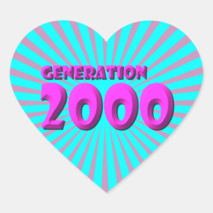2000 HEART STICKER