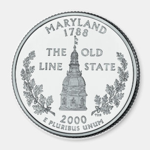 2000 Maryland State Quarter magnet