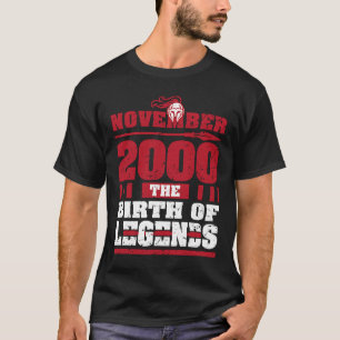 2000 The Birth Of Legends 19 Years Old 19th B day T-Shirt