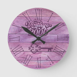 2000 Vintage Acrylic Wall Clock