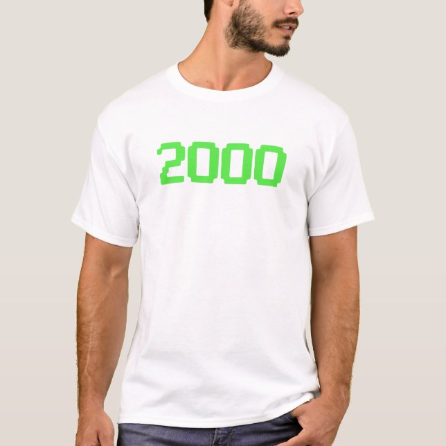 2000 Y2K Retro Millennium Digital Gaming T-Shirt (Front)