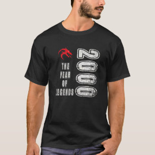 2000 year of birth 2000 year of legends birthday T-Shirt