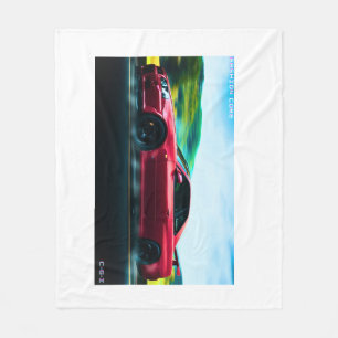 2000's sports car fleece blanket