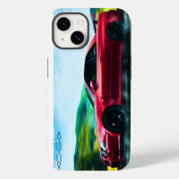 2000's sports car on iphone14 case mate cover