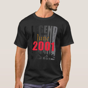 2001 Born In June Birth Saying T-Shirt
