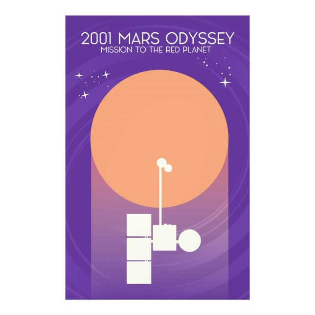 2001 mars odyssey photo print (Front)
