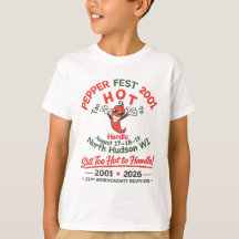 2001 Pepper Fest 25th Anniversary Youth Shirt