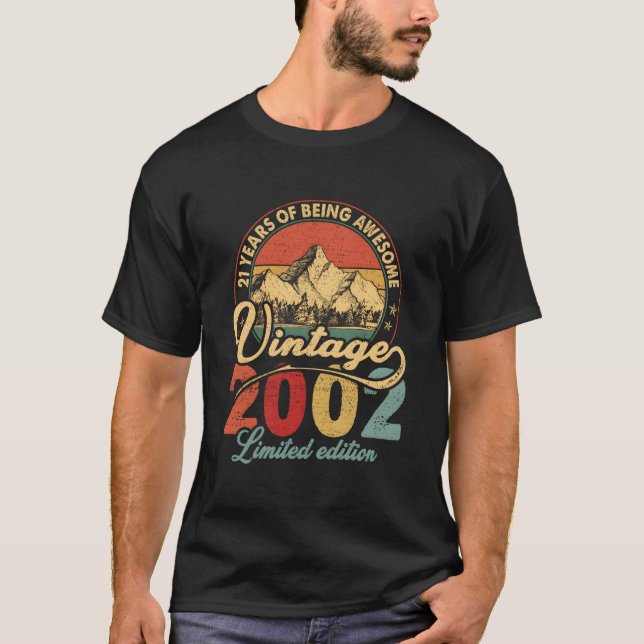 2002 21 Years Of Being Awesome T-Shirt (Front)