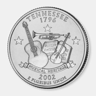 2002 Tennessee State Quarter magnet