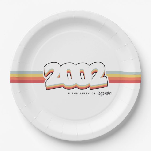 2002 The birth of legends Paper Plate (Front)