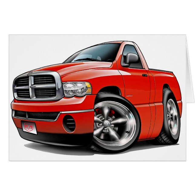 2003-08 Dodge Ram Red Truck (Front Horizontal)