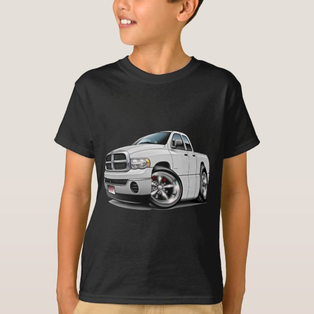 2003-08 Ram Quad White Truck T-Shirt (Front)