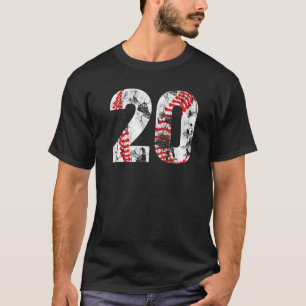 2003 20th Birthday Number 20 Years Old Baseball B T-Shirt