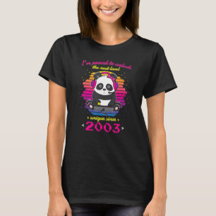 2003 Birthday Party Cake Panda Gaming Unlock The N T-Shirt