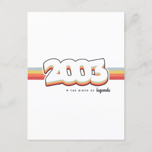 2003 The birth of legends Postcard
