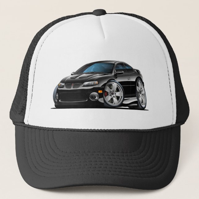 2004-06 GTO Black Car Trucker Hat (Front)