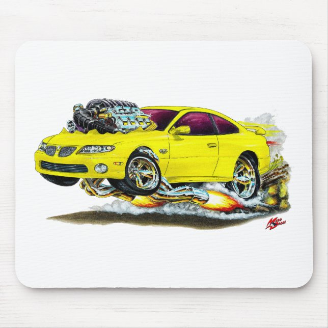 2004-06 GTO Yellow Car Mouse Pad (Front)