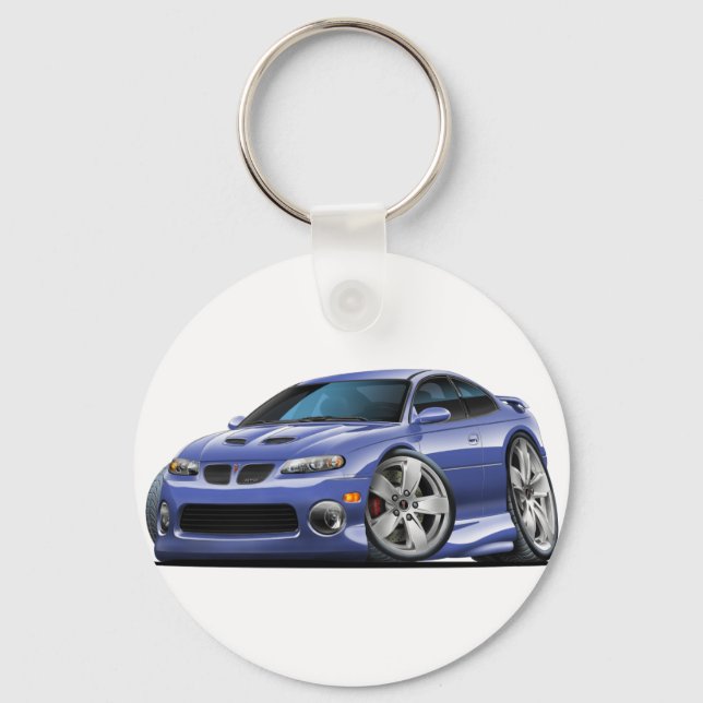 2004-06 Pontiac GTO Blue/Grey Car Key Ring (Front)