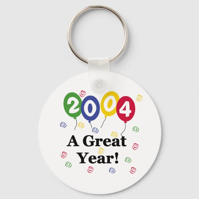 2004 a Great Year Birthday Key Ring (Front)
