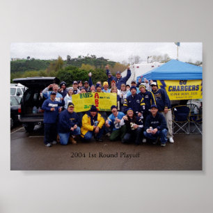 2004 Chargers playoff game Poster