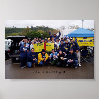2004 Chargers playoff game Poster